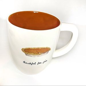 Rae Dunn Thankful For Pie Thanksgiving mug